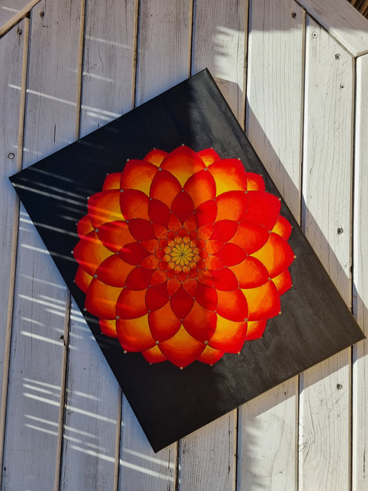 Mandala Nr. 1 (Orange Red)