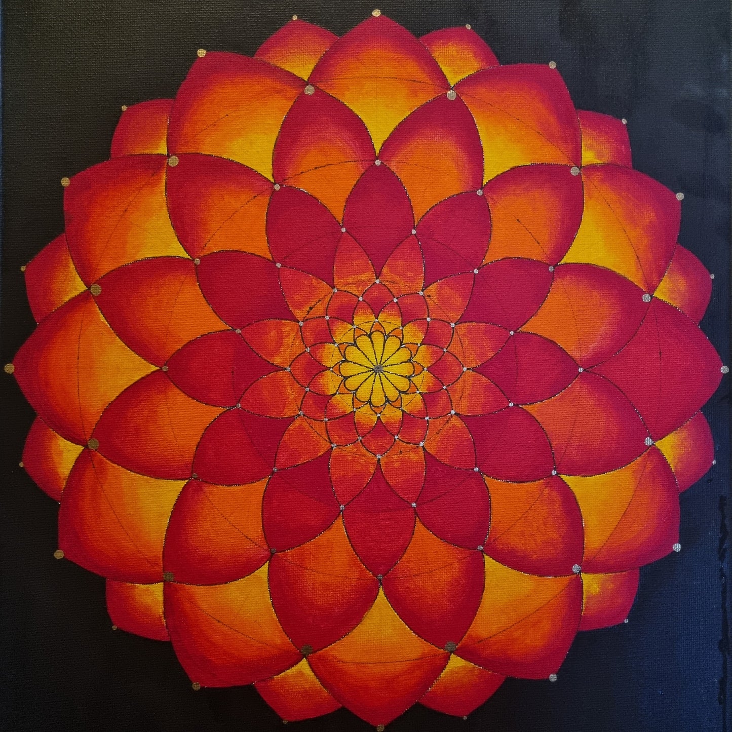 Mandala Nr. 1 (Orange Red)