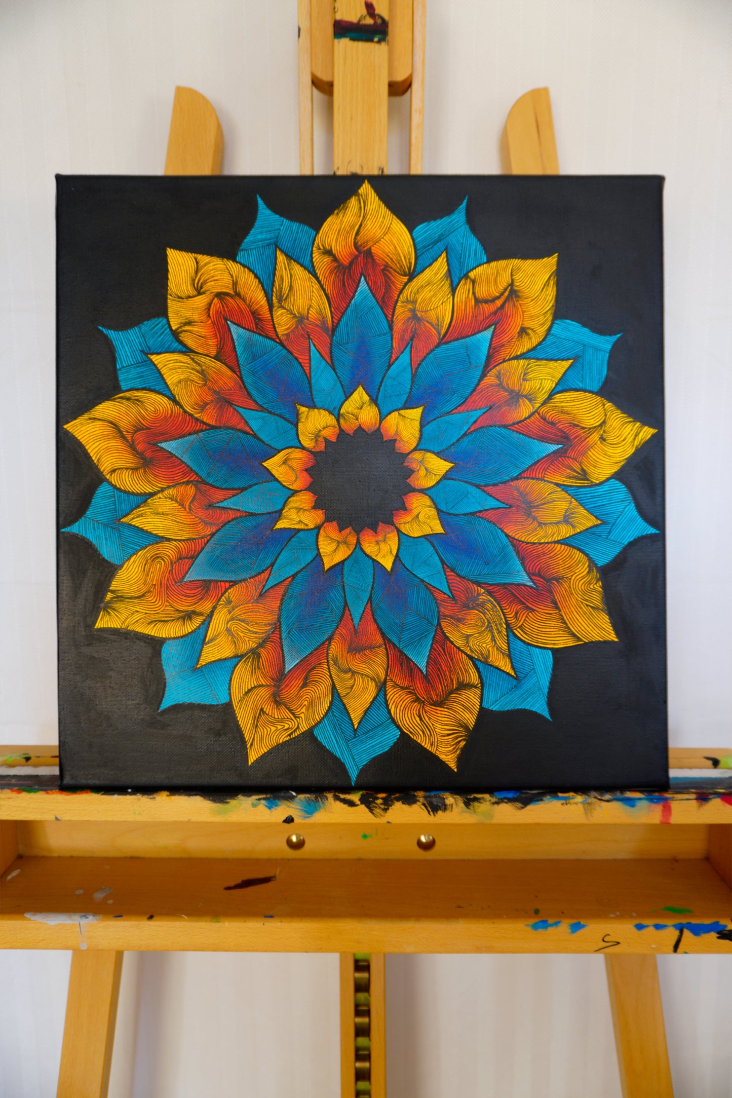 Mandala Nr. 2 (Orange Blue)