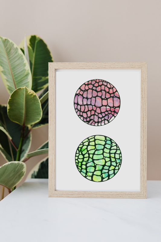 Pink and Green Cells