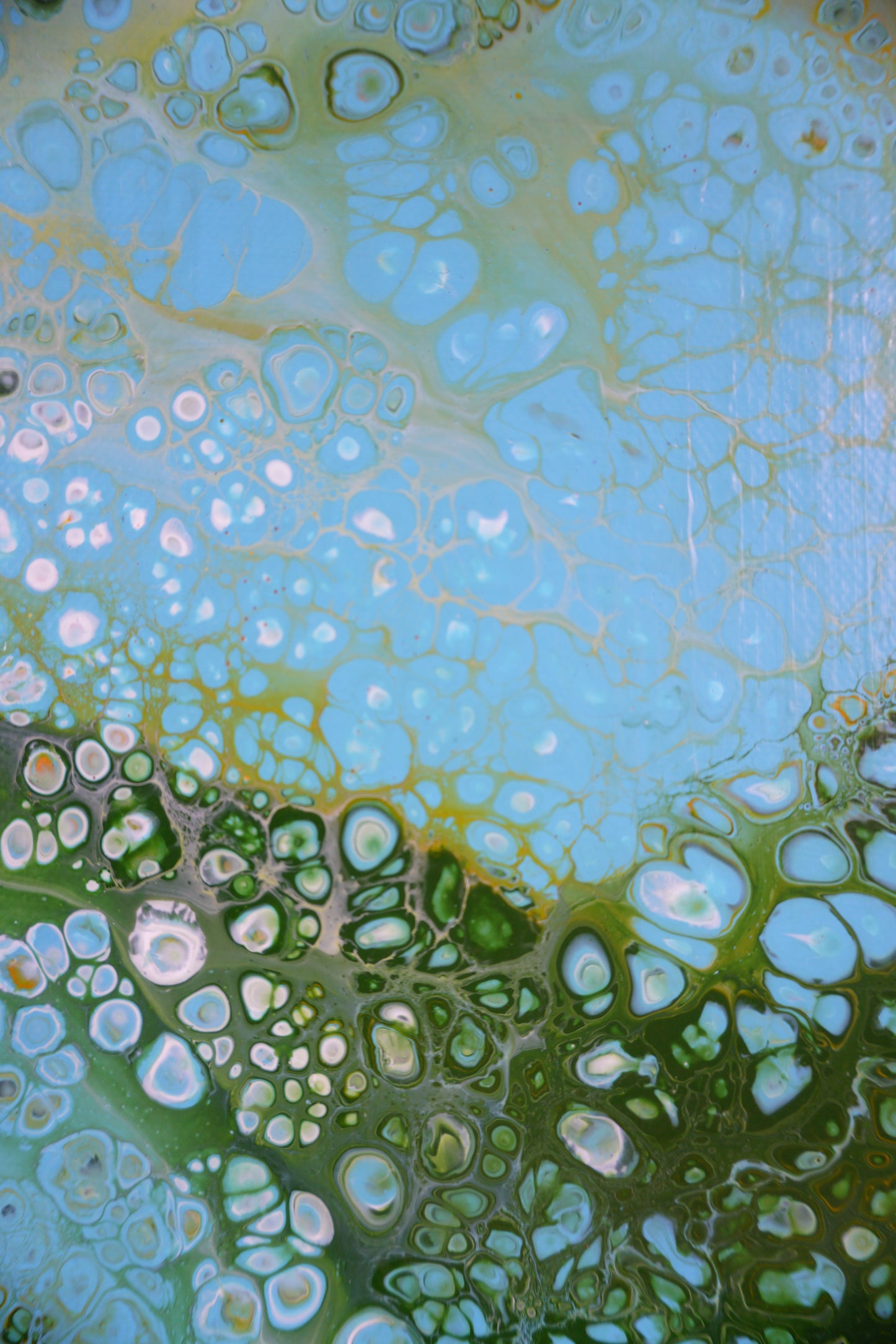 Pouring No. 1 (Green and Blue)