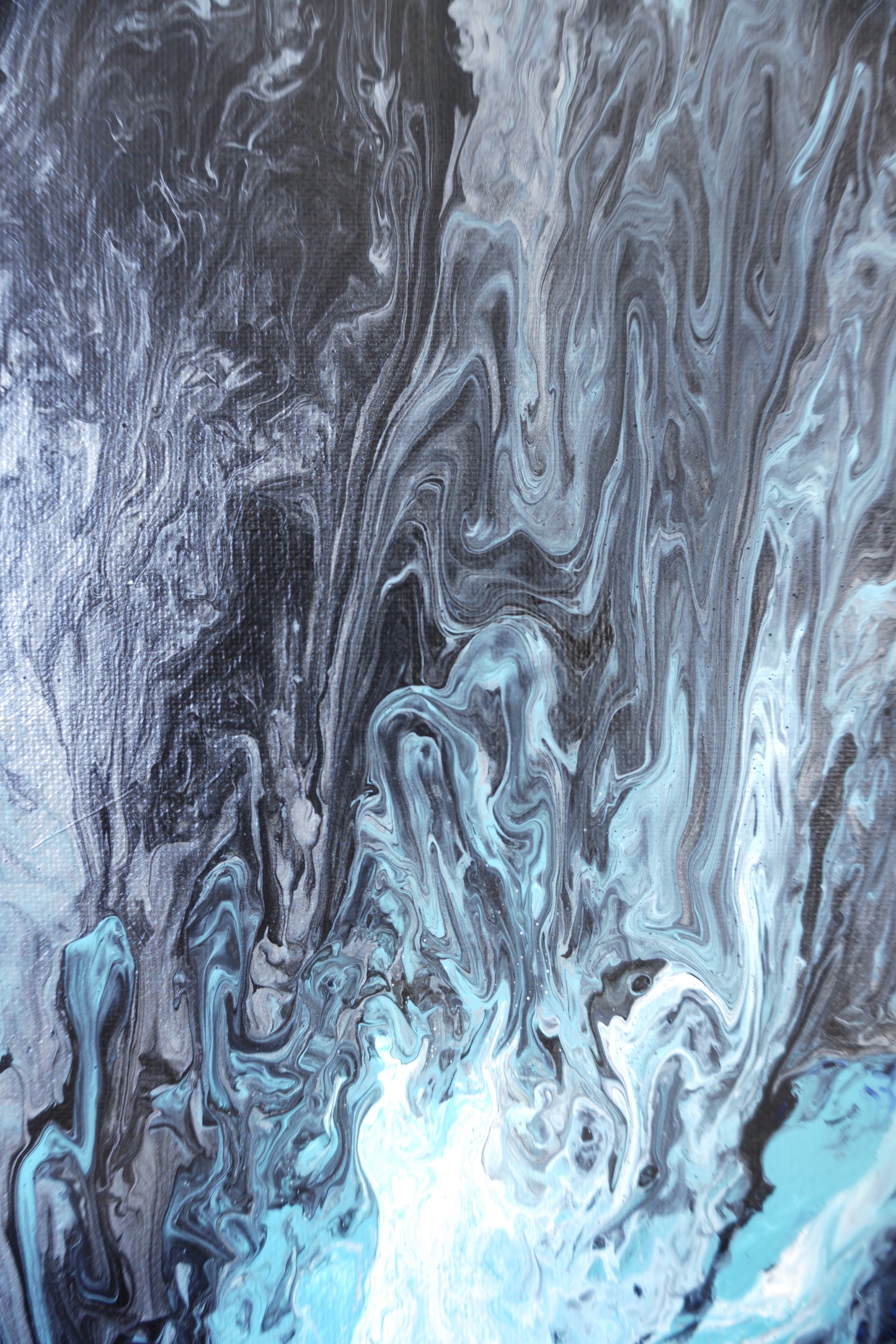 Pouring No. 3 (Black and Blue)
