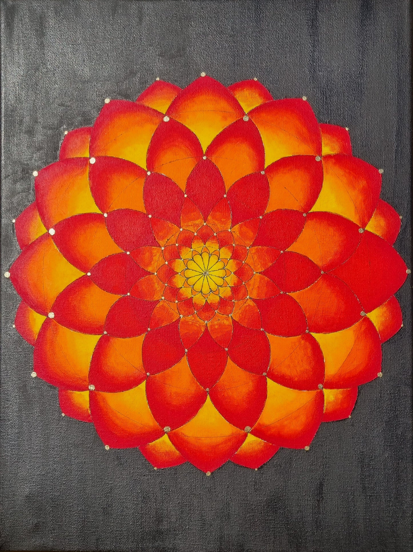 Mandala Nr. 1 (Orange Red)
