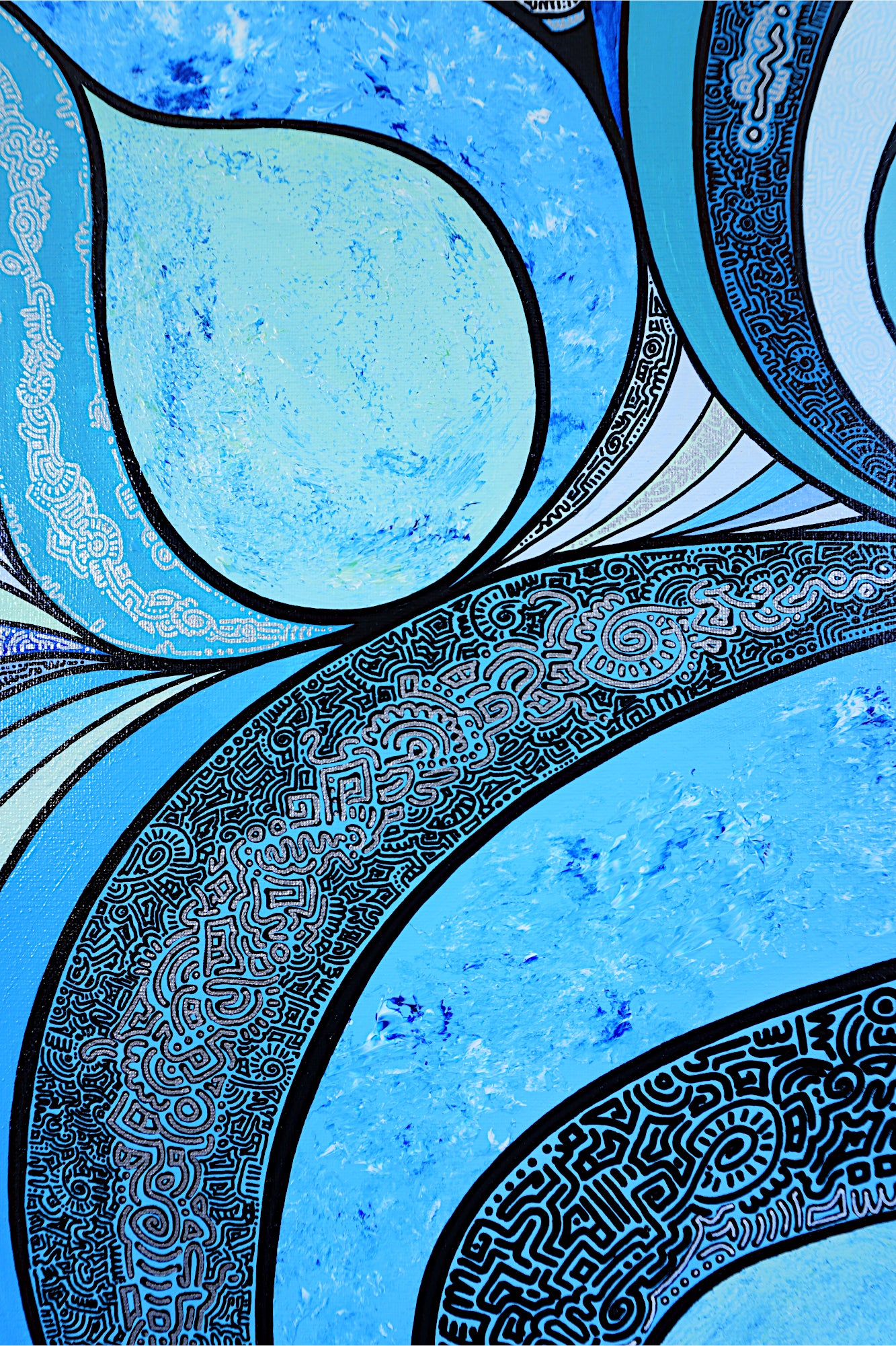 Abstract Patterns Blue