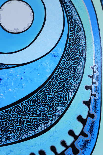 Abstract Patterns Blue