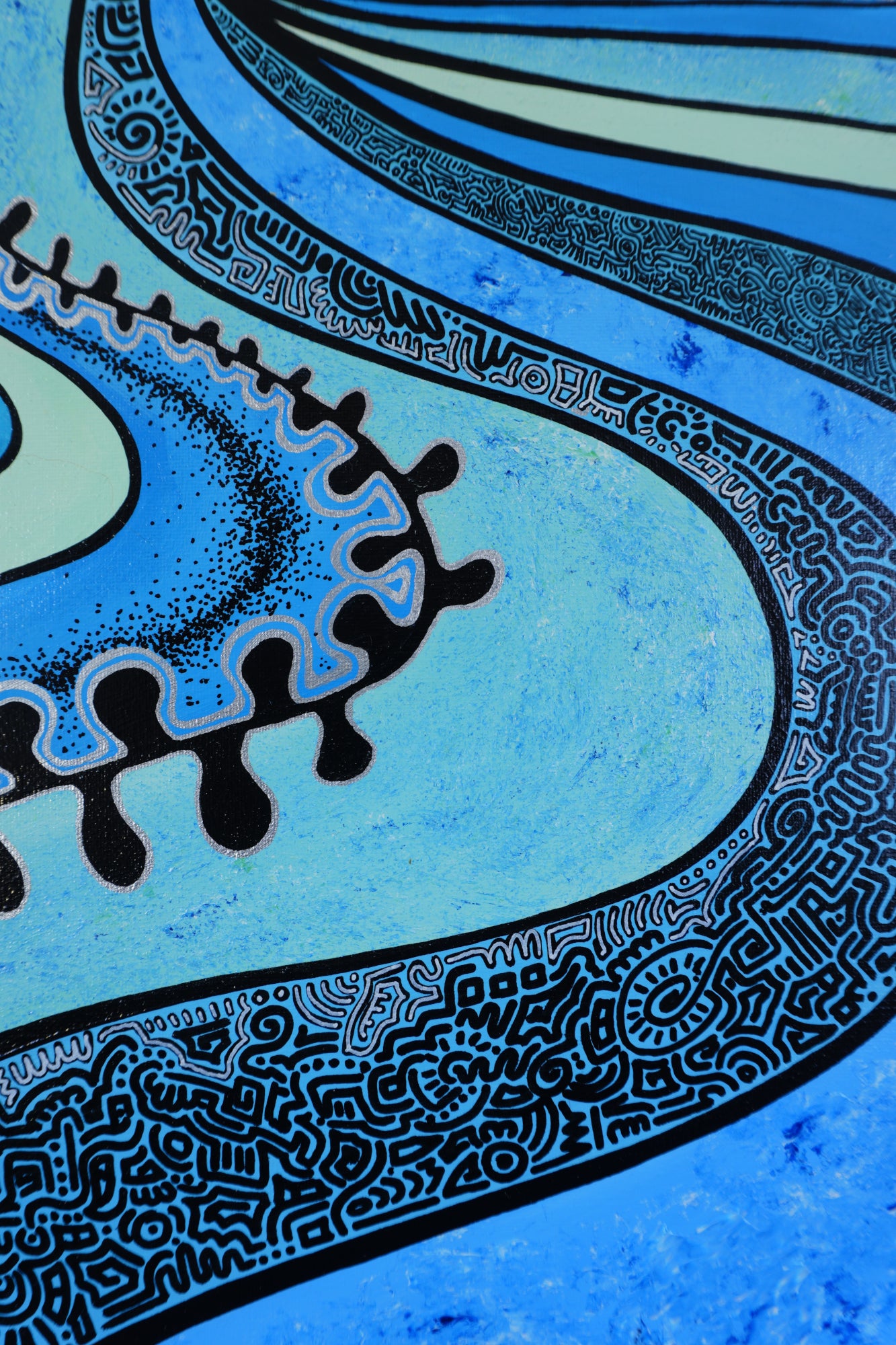 Abstract Patterns Blue
