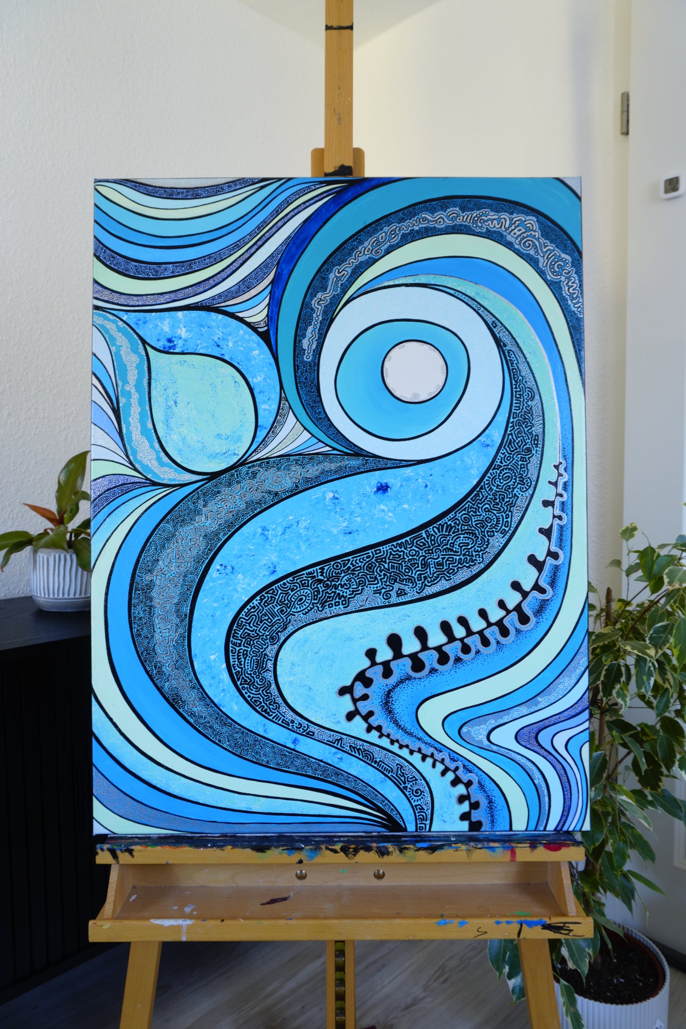 Abstract Patterns Blue