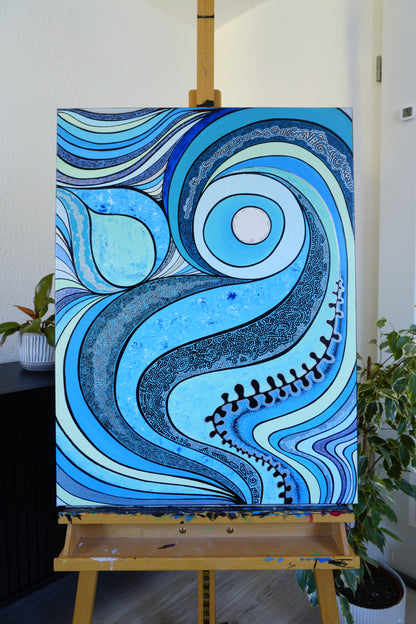 Abstract Patterns Blue