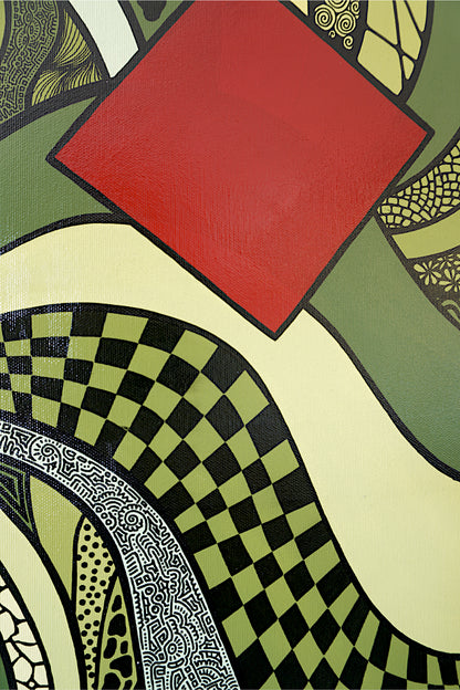 Abstract Patterns No. 8 (Green)
