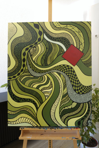 Abstract Patterns No. 8 (Green)