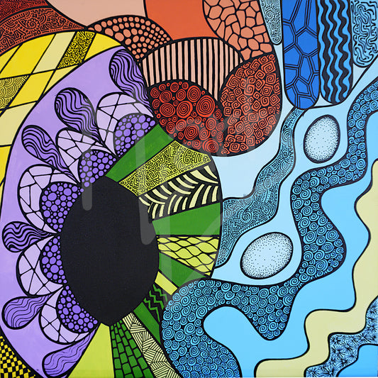 Abstract Patterns No. 8 (Green)