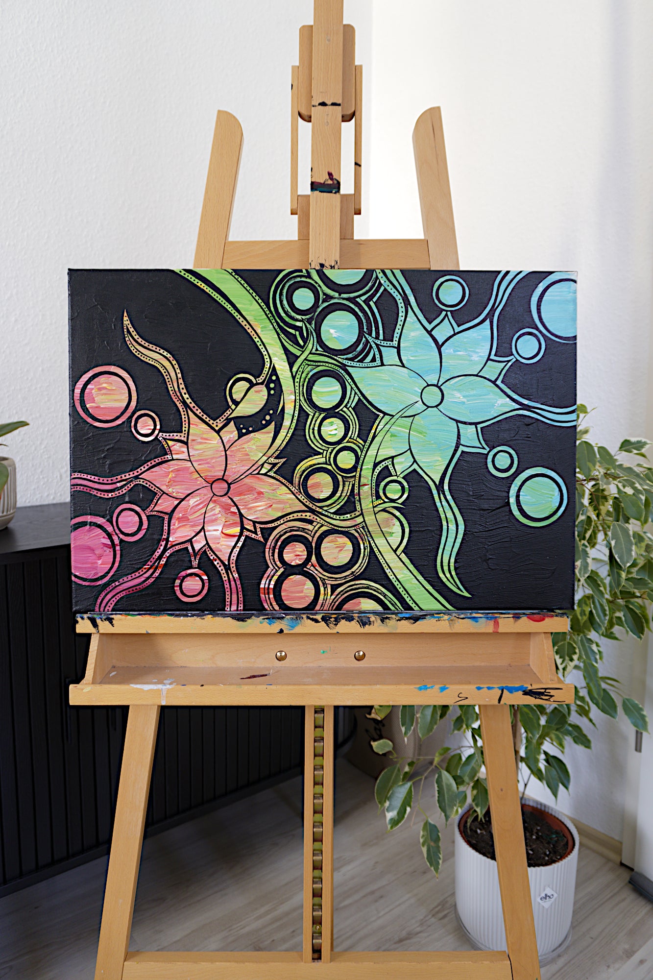 Flowers and Dots