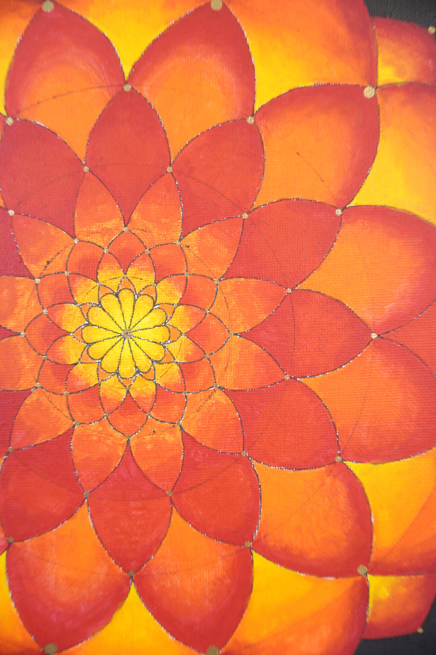 Mandala No. 1 (Orange Red)