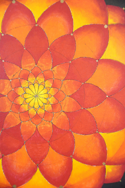 Mandala No. 1 (Orange Red)