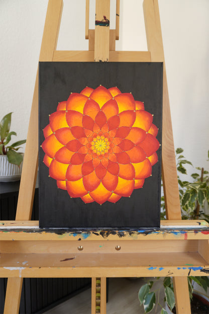 Mandala No. 1 (Orange Red)