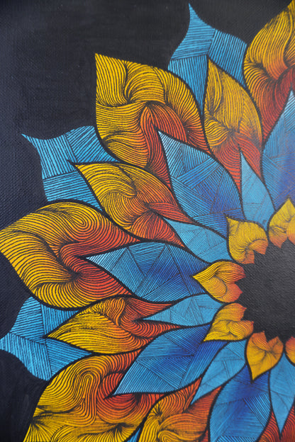Mandala No. 1 (Orange Red)