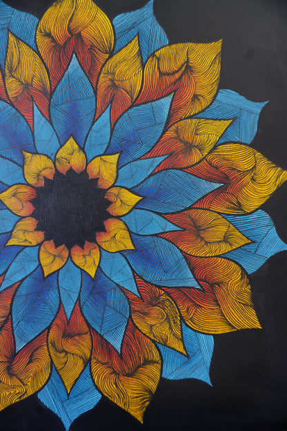 Mandala No. 1 (Orange Red)