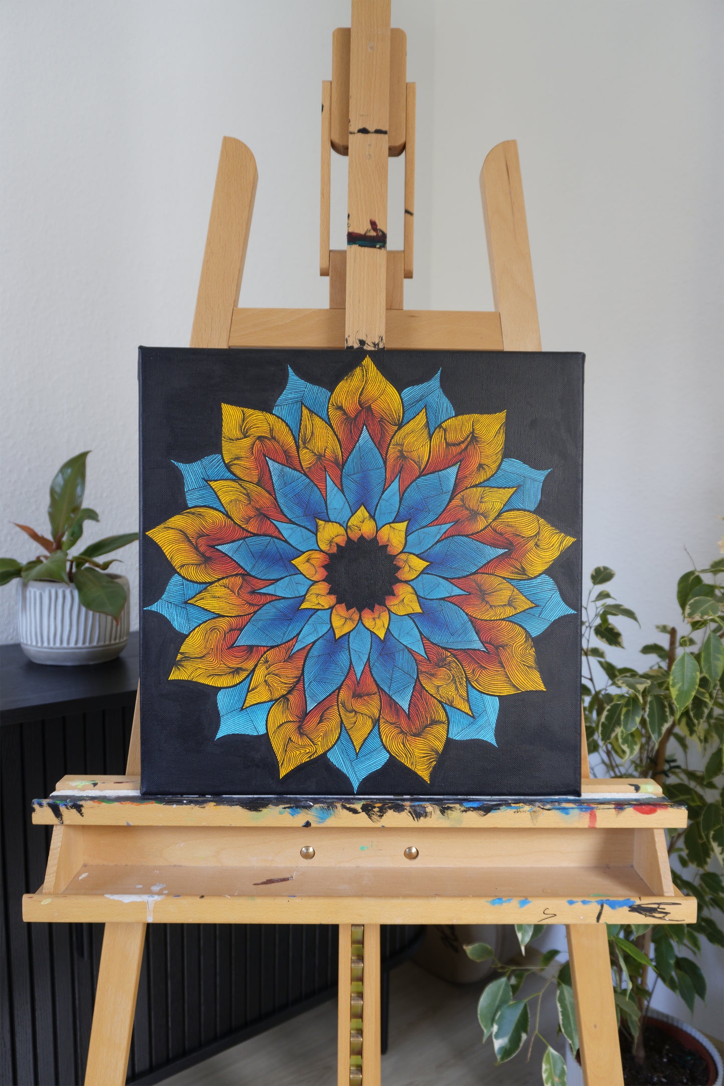 Mandala No. 1 (Orange Red)