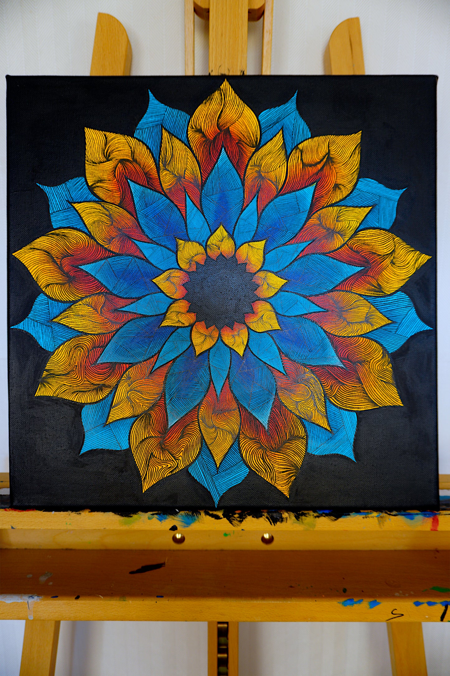 Mandala Nr. 2 (Orange Blue)