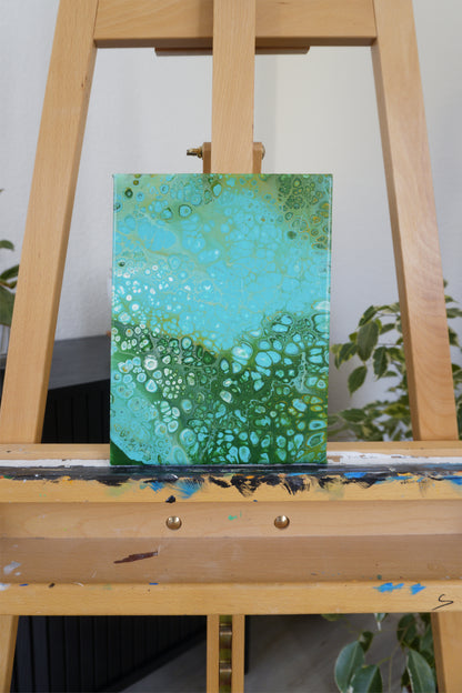 Pouring No. 1 (Green and Blue)