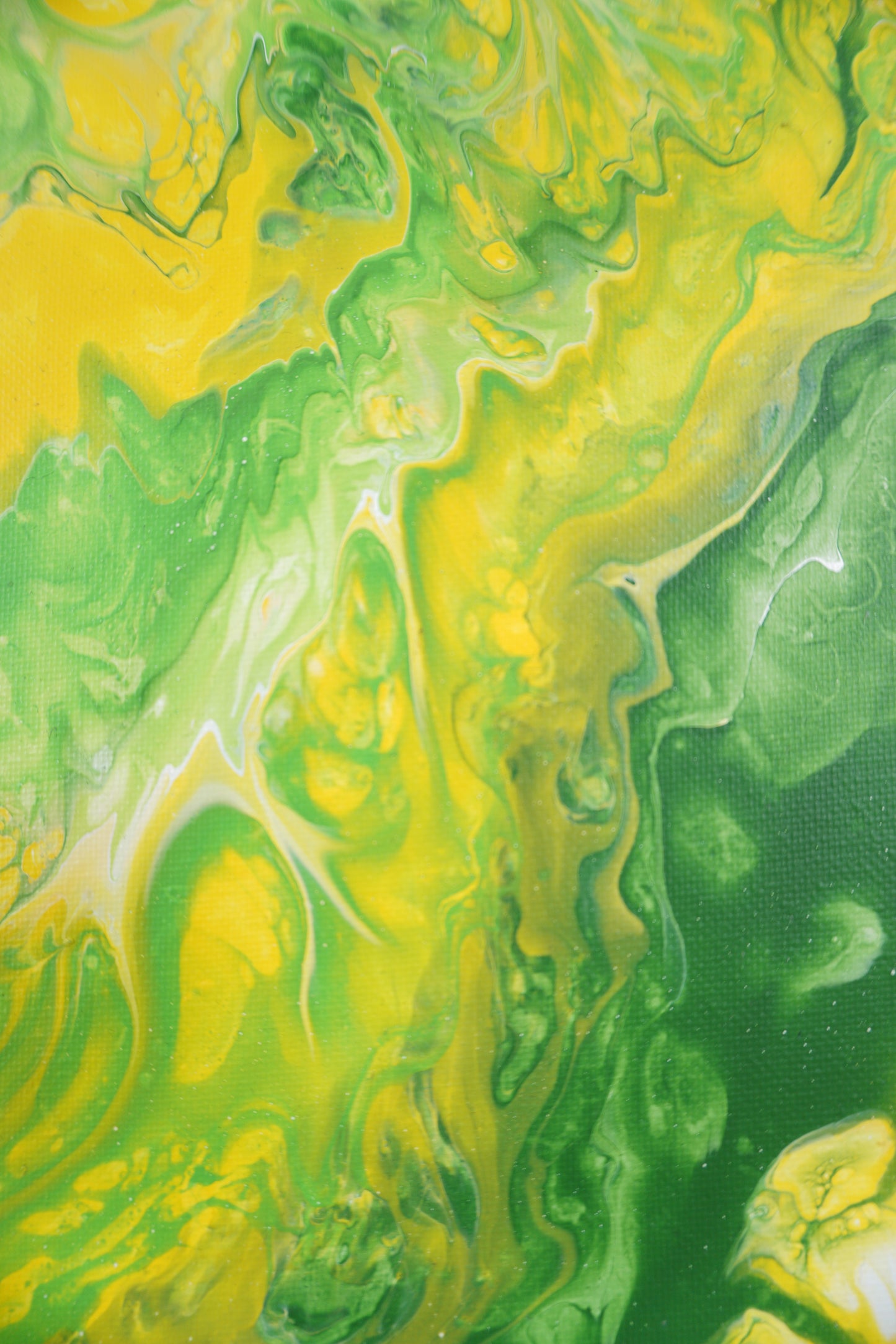 Pouring No. 2 (Green and Yellow)
