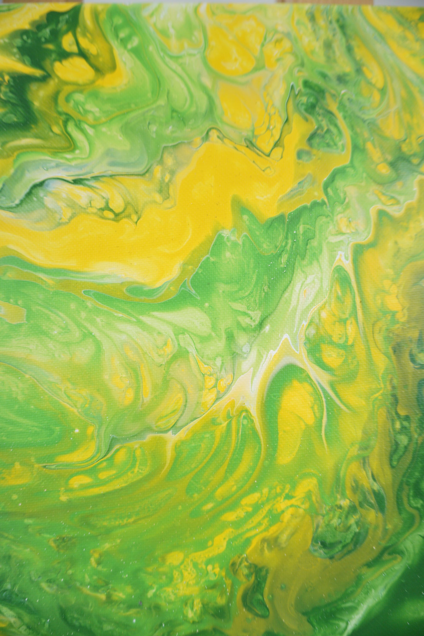 Pouring No. 2 (Green and Yellow)