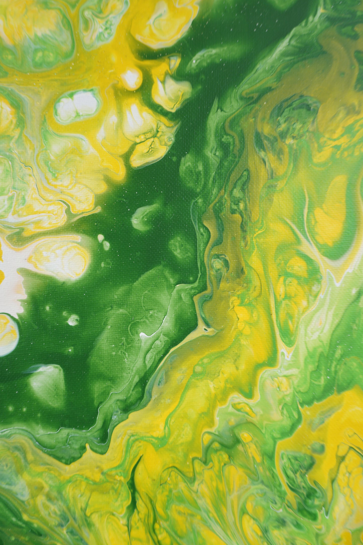 Pouring No. 2 (Green and Yellow)