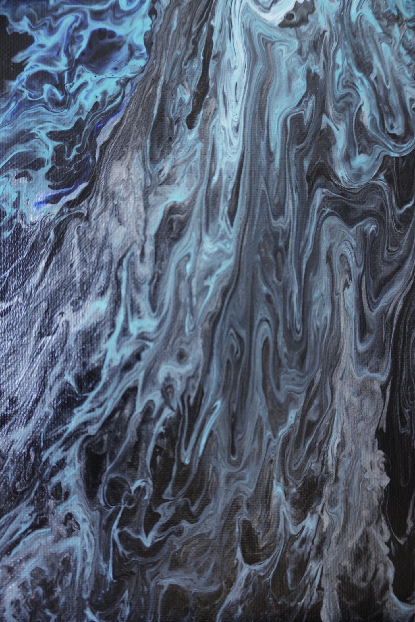 Pouring No. 3 (Black and Blue)