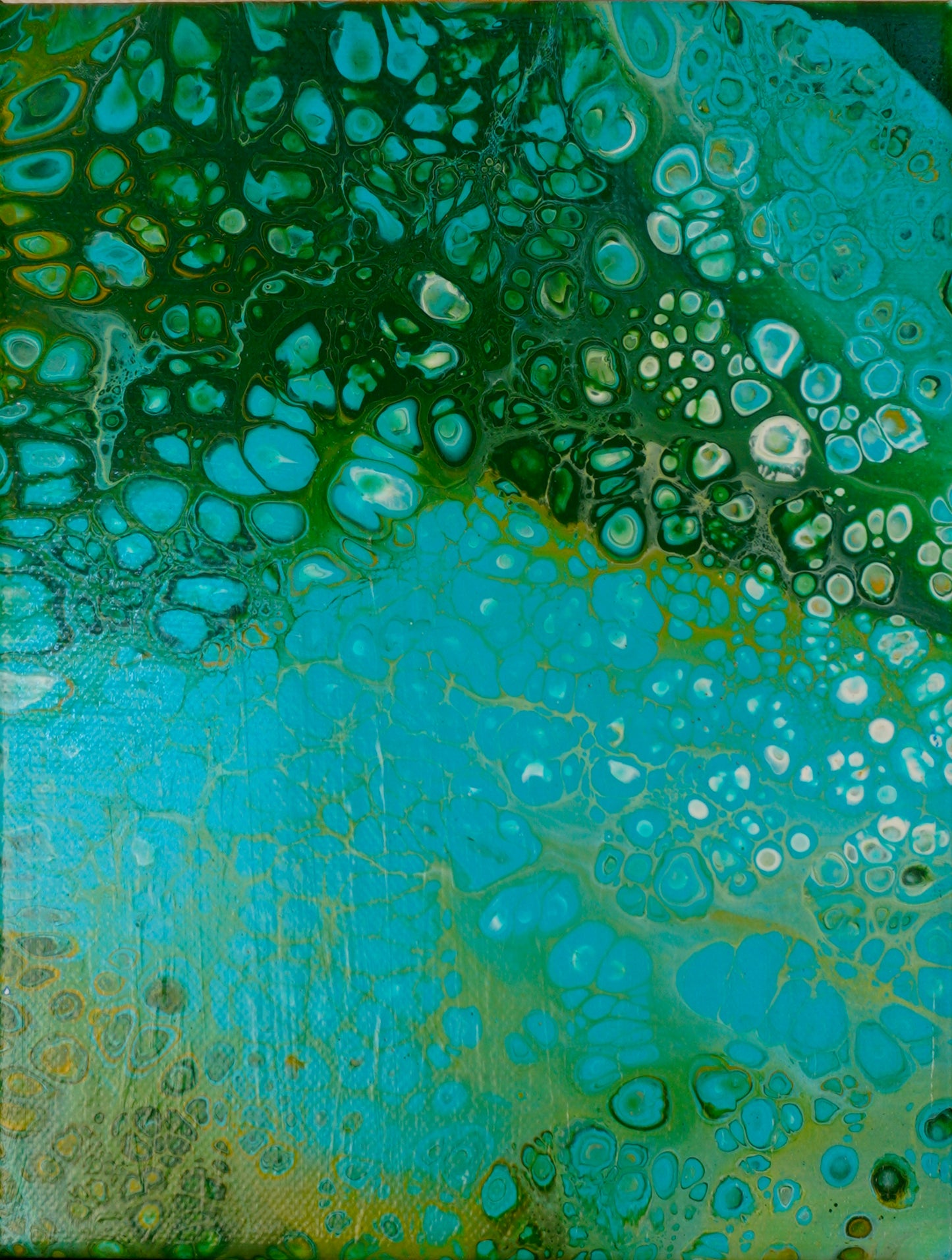 Pouring Nr. 1 (Green and Blue)
