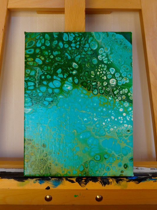 Pouring Nr. 1 (Green and Blue)