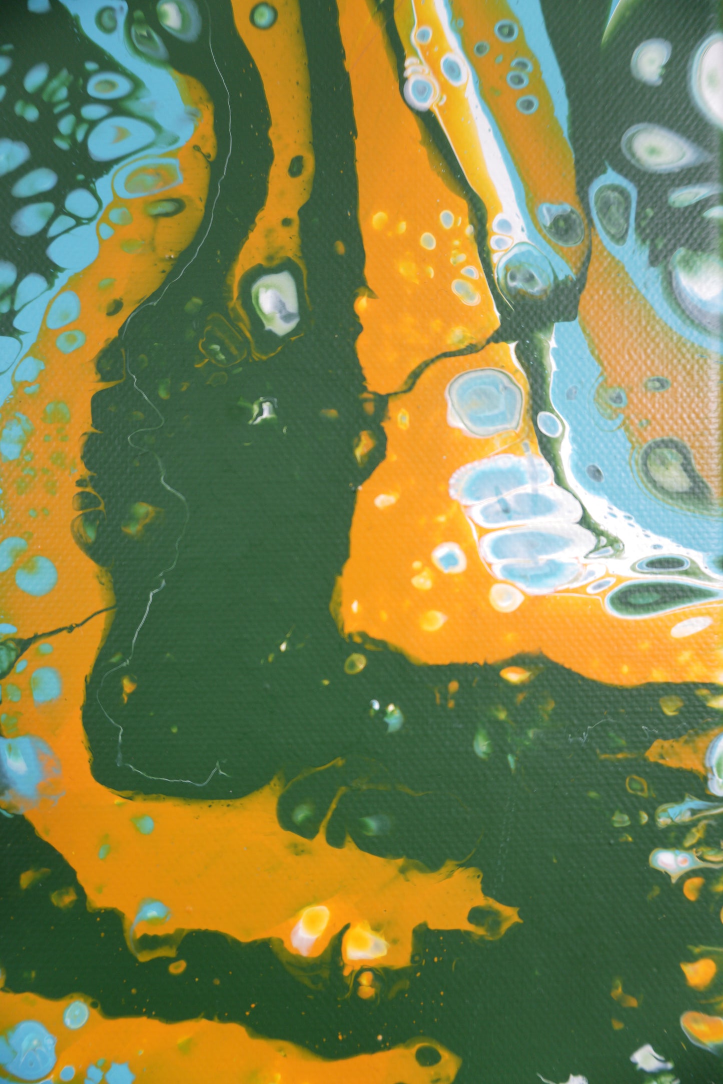 Pouring No. 4 (Green Blue Yellow)