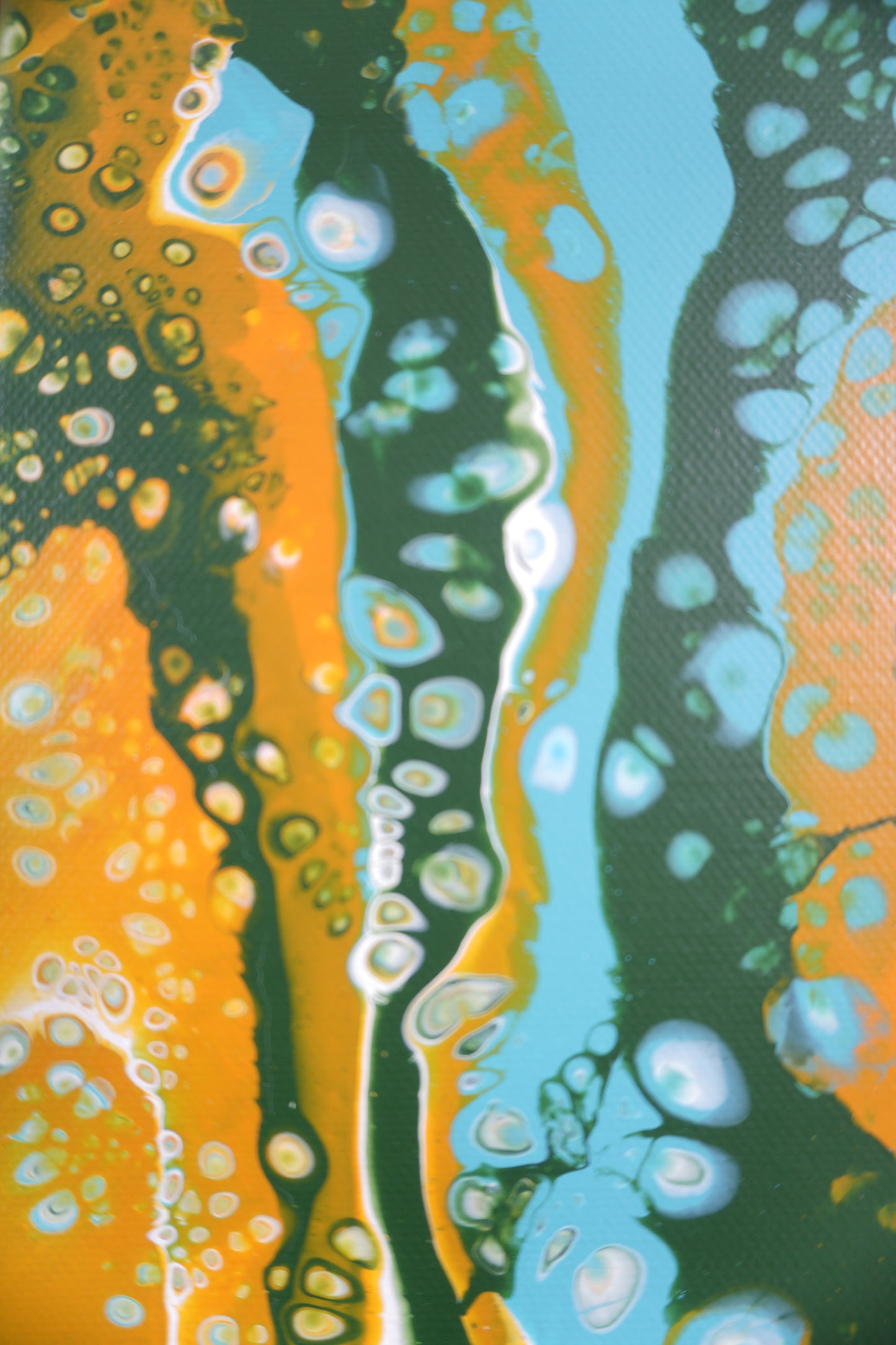 Pouring No. 4 (Green Blue Yellow)