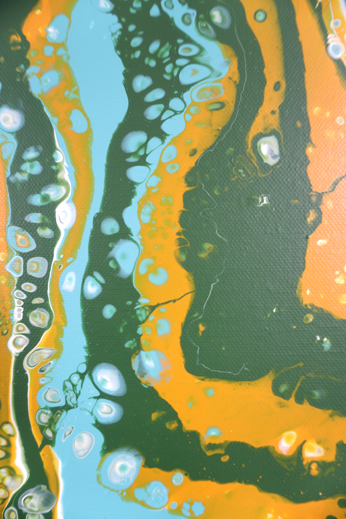 Pouring No. 4 (Green Blue Yellow)