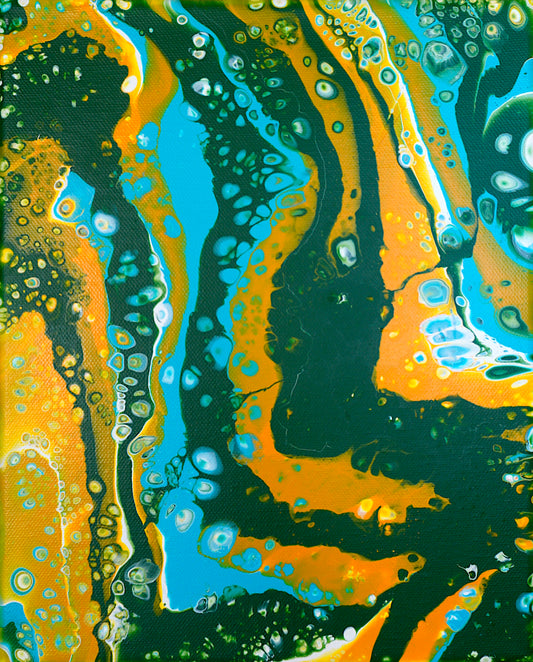 Pouring Nr. 4 (Green Blue Yellow)