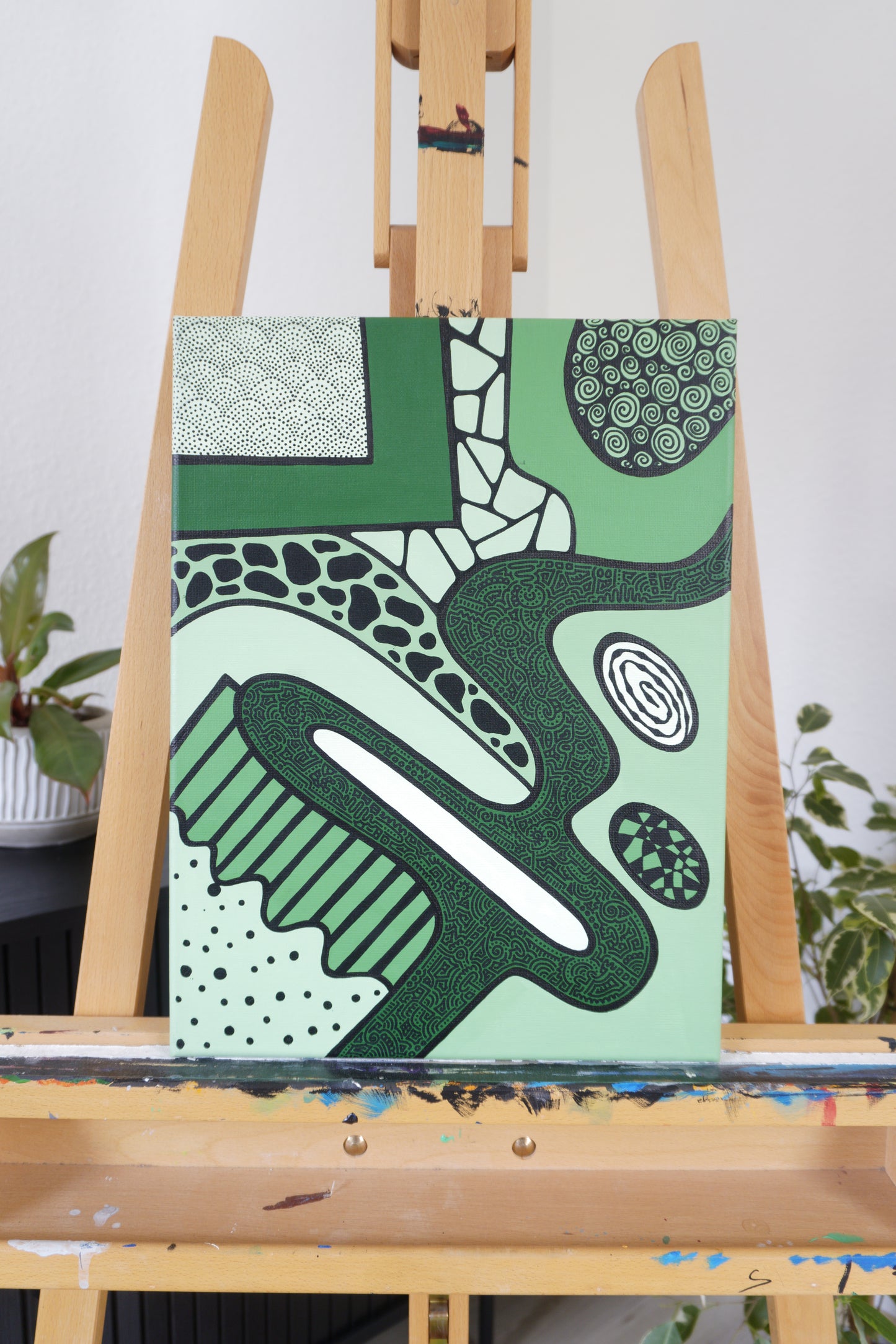 Abstract Patterns No. 8 (Green)
