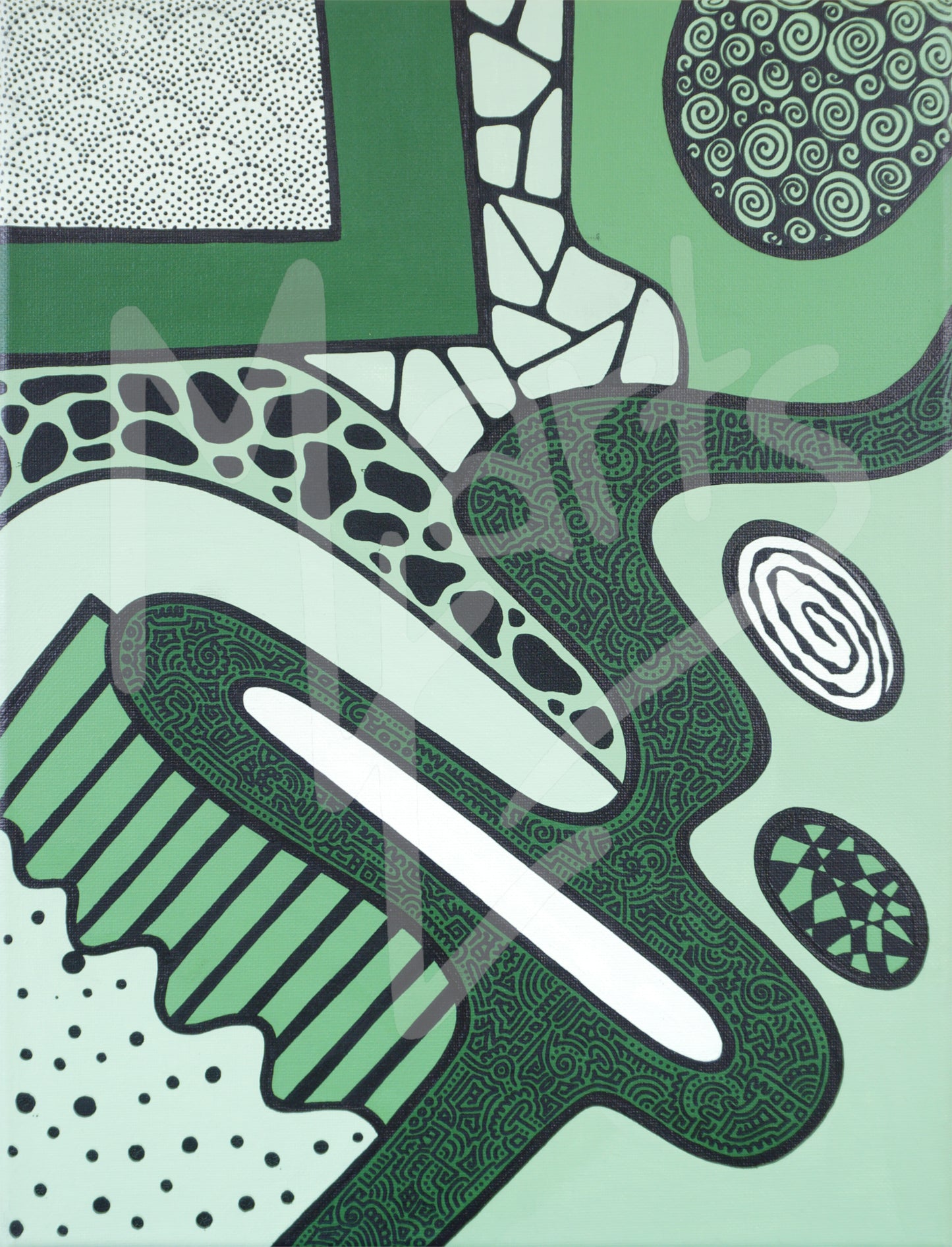 Abstract Patterns No. 8 (Green)
