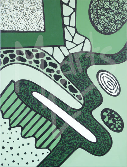 Abstract Patterns No. 8 (Green)